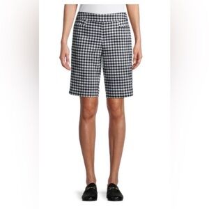 Millennials Bermuda Blue Cove Gingham Size XL 16-18 Time and Tru